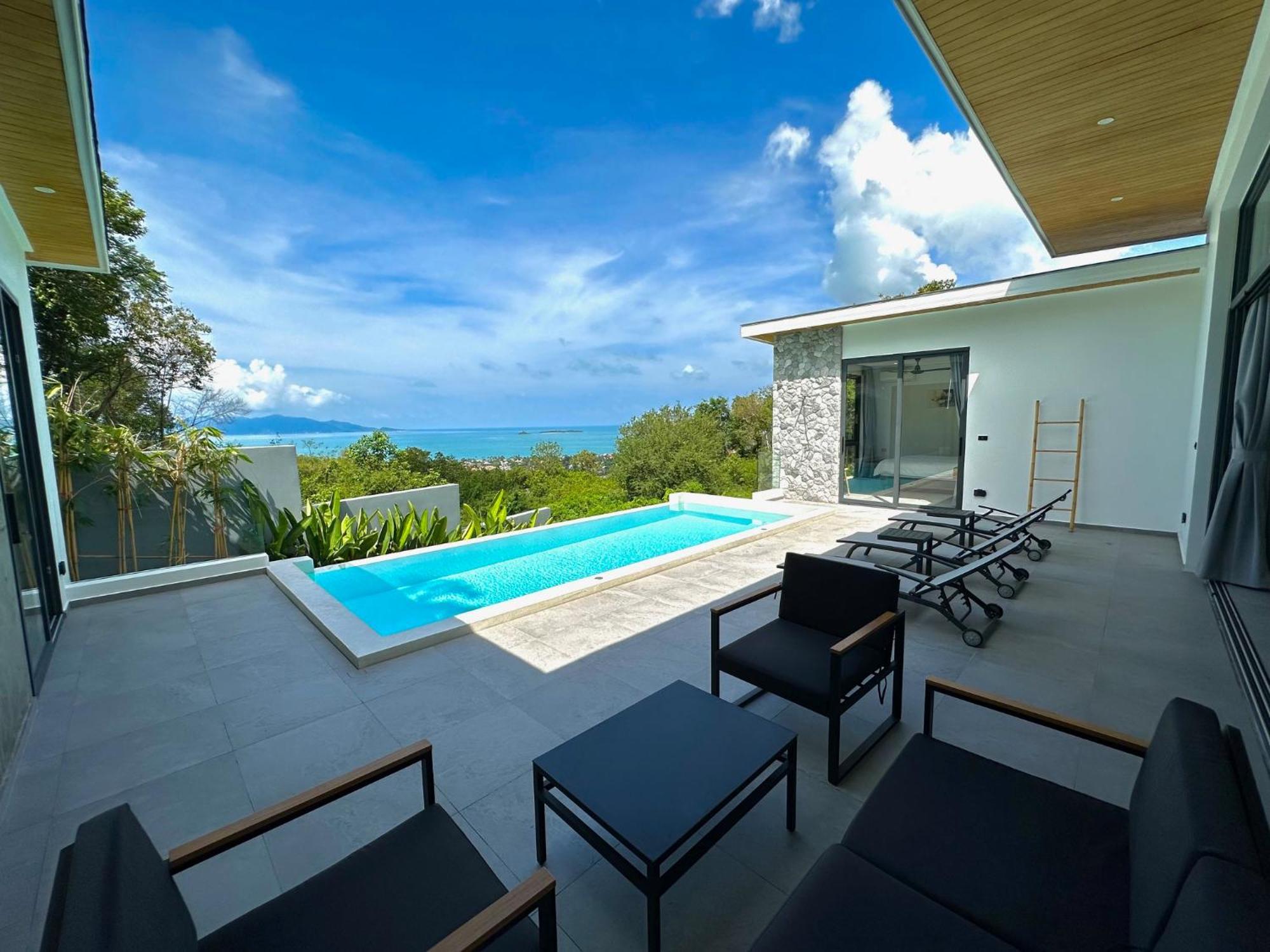 Baan Saint-Tropez Seaview Villa Ko Samui Private Villa Bophut Exterior photo